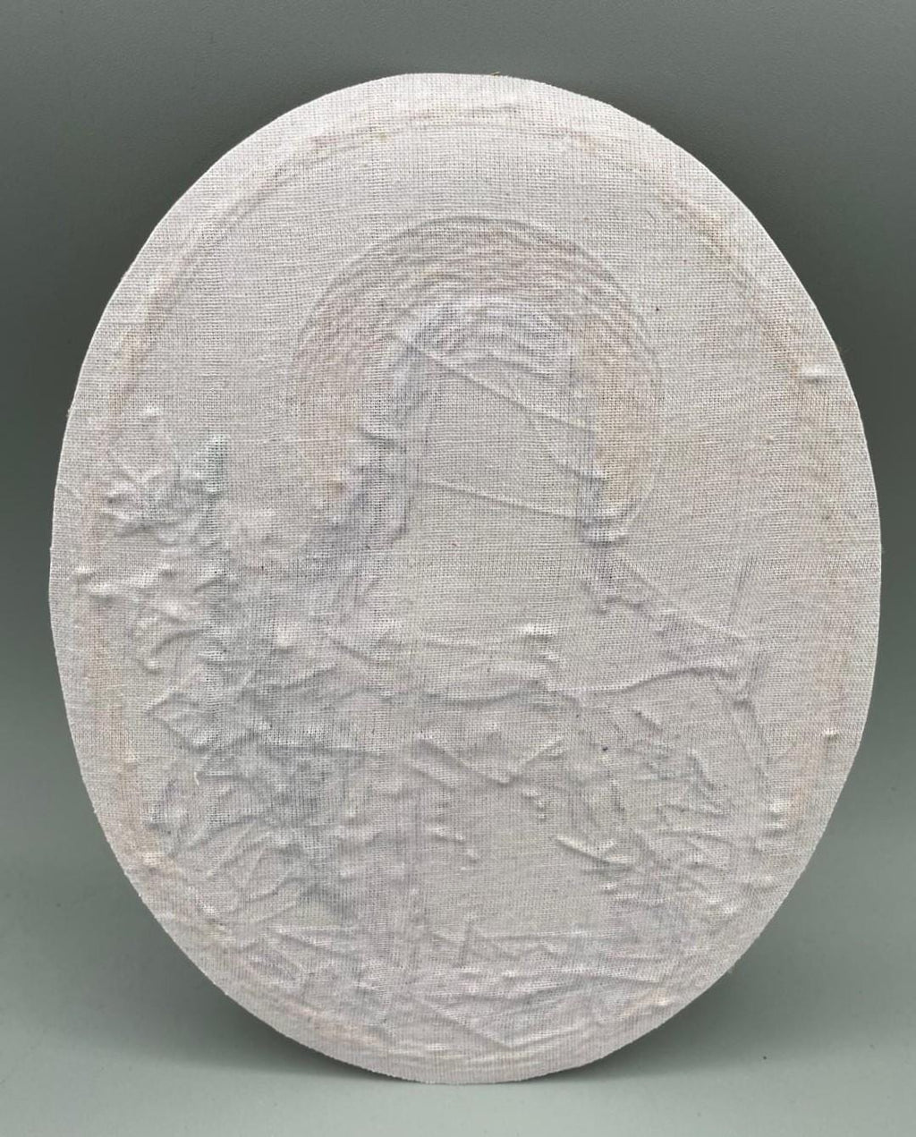 Icona quadro Sacro Ricamato – Madonna con Cuore Immacolato e Giglio