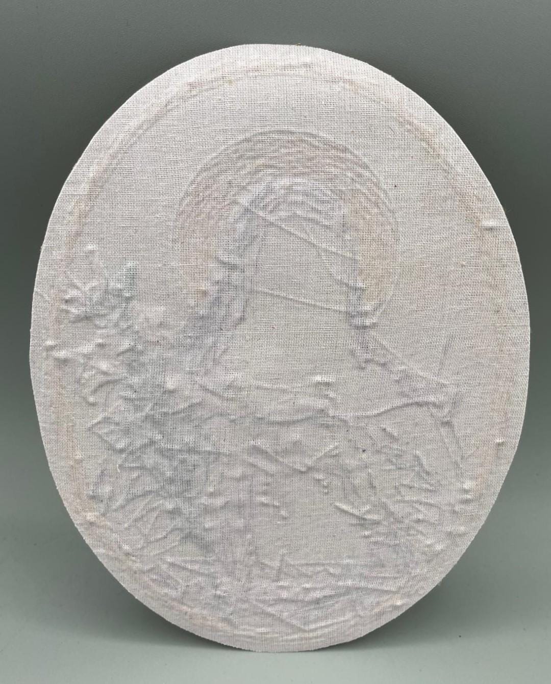 Icona quadro Sacro Ricamato – Madonna con Cuore Immacolato e Giglio