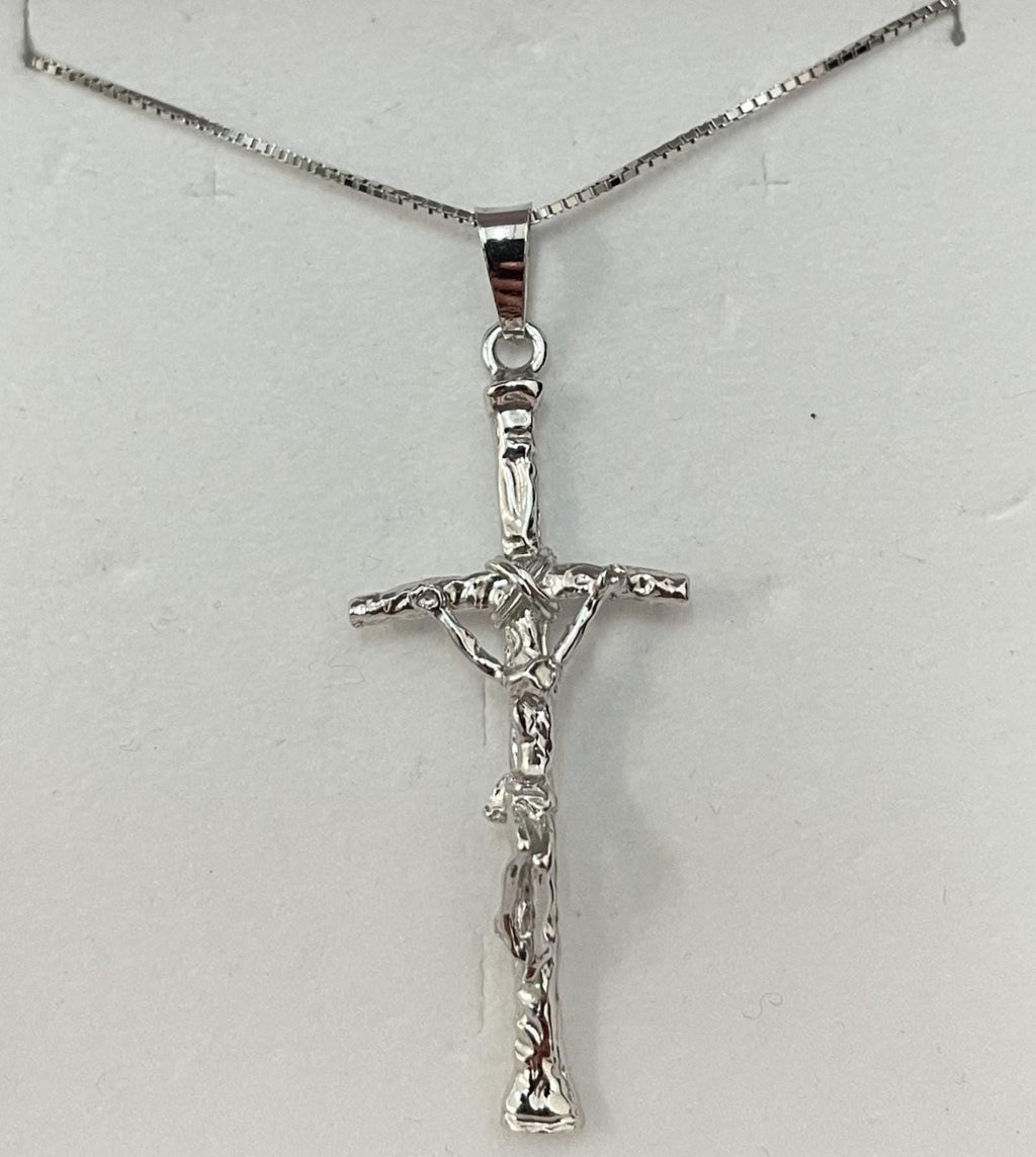 Croce pastorale in argento (catenina esclusa)
