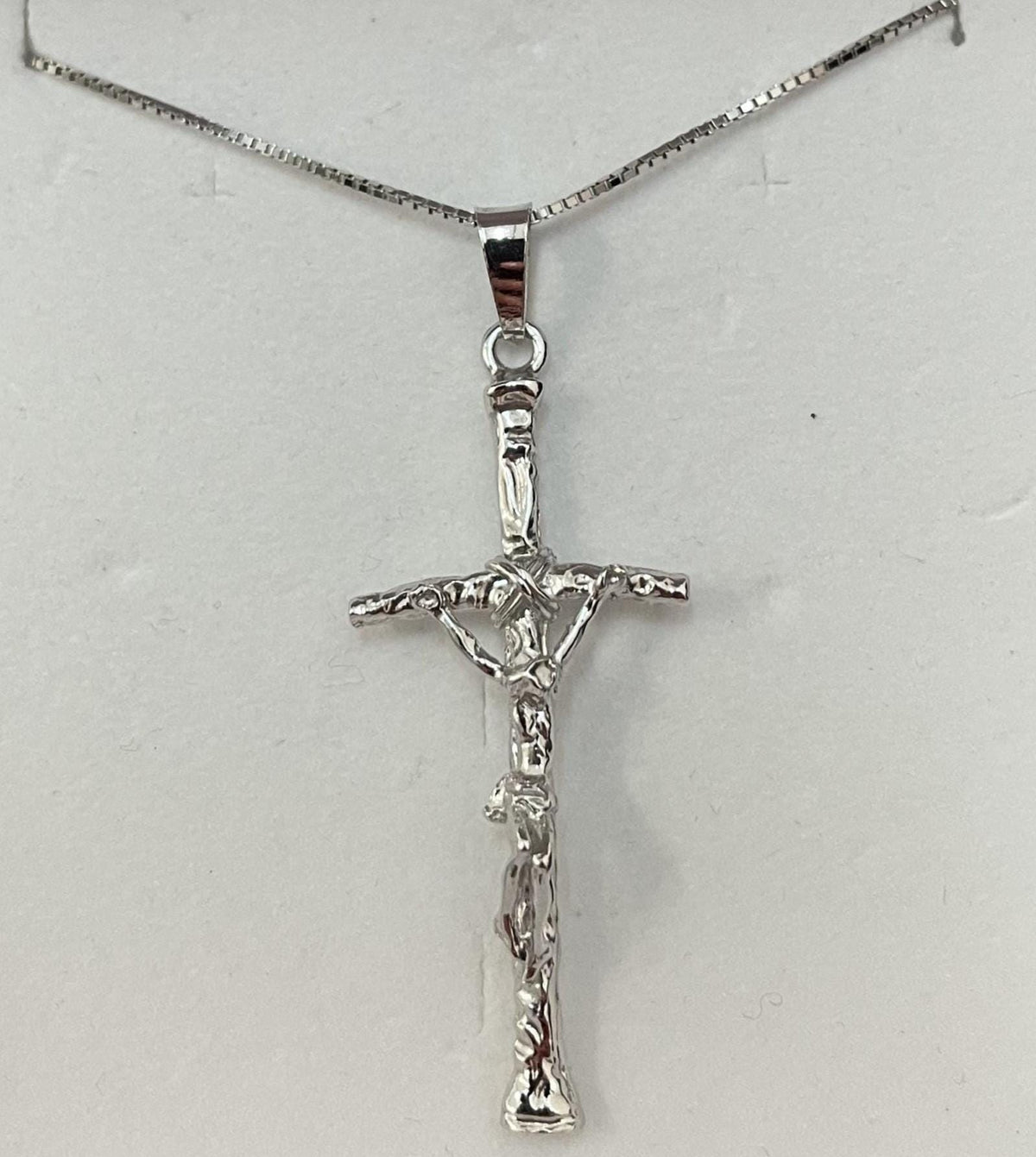 Croce pastorale in argento (catenina esclusa)