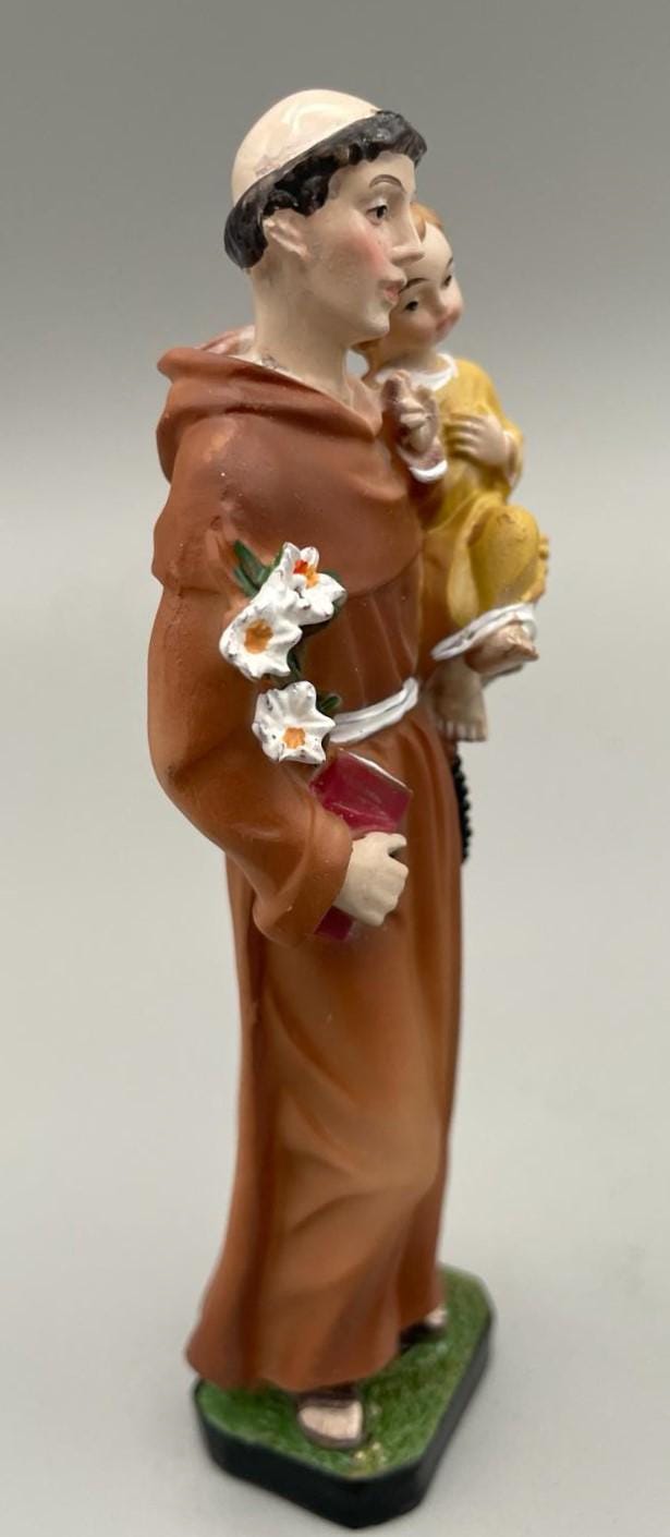 聖アントニオ・パドヴァと幼子イエスの樹脂製像 – 12cm