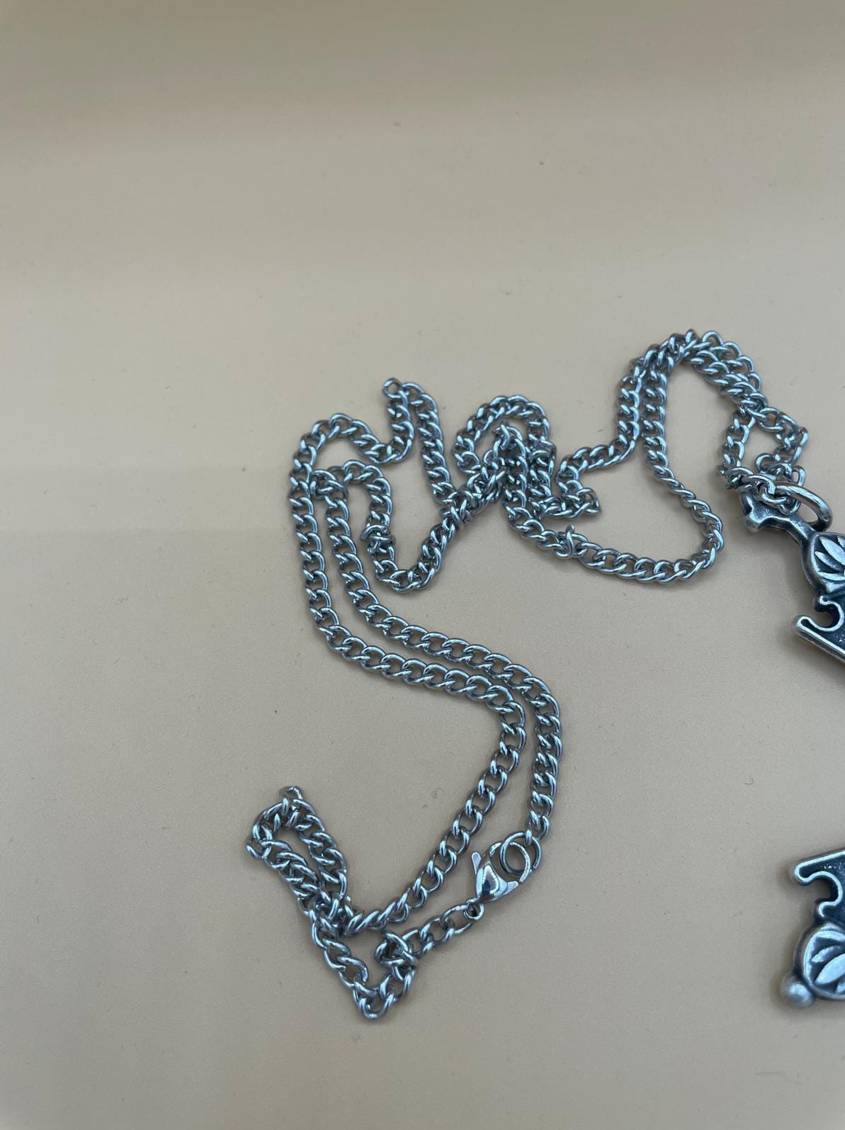 Collana con crocifisso replica Papa Leone – catena 75 cm, crocifisso 13 x 9 cm