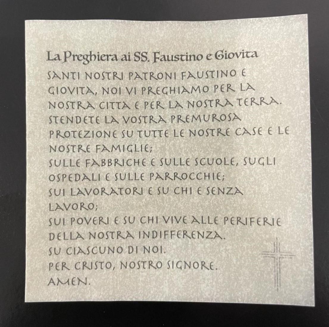 Rosario con Croce Dorata e Medaglia di San Rocco e dei Santi Faustino e Giovita
