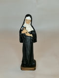 Statue de Sainte Rita de Cascia en résine peinte à la main – 12 cm