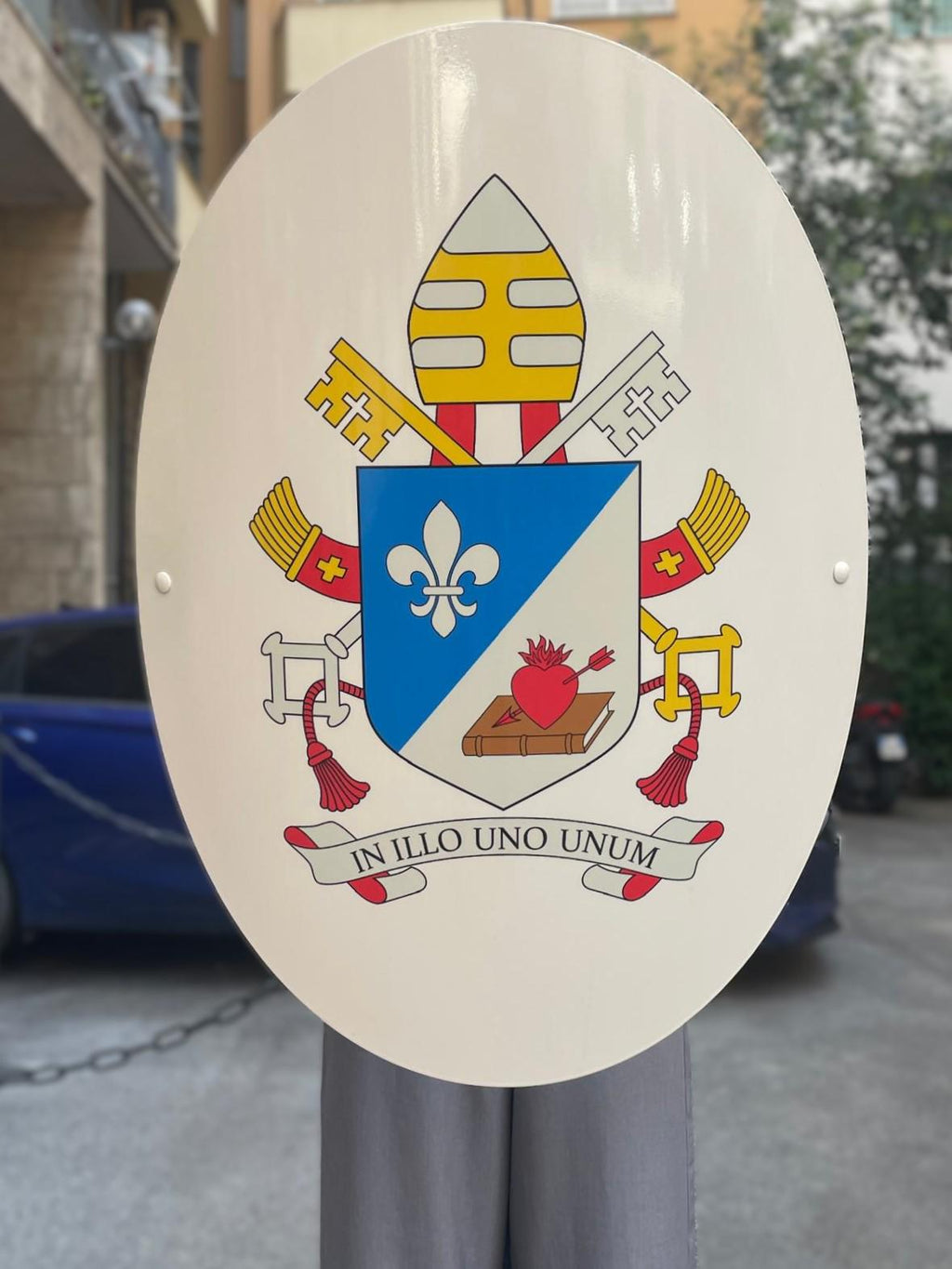 Scudo Papa Leone XIV 50x40 cm – Stemma Papale