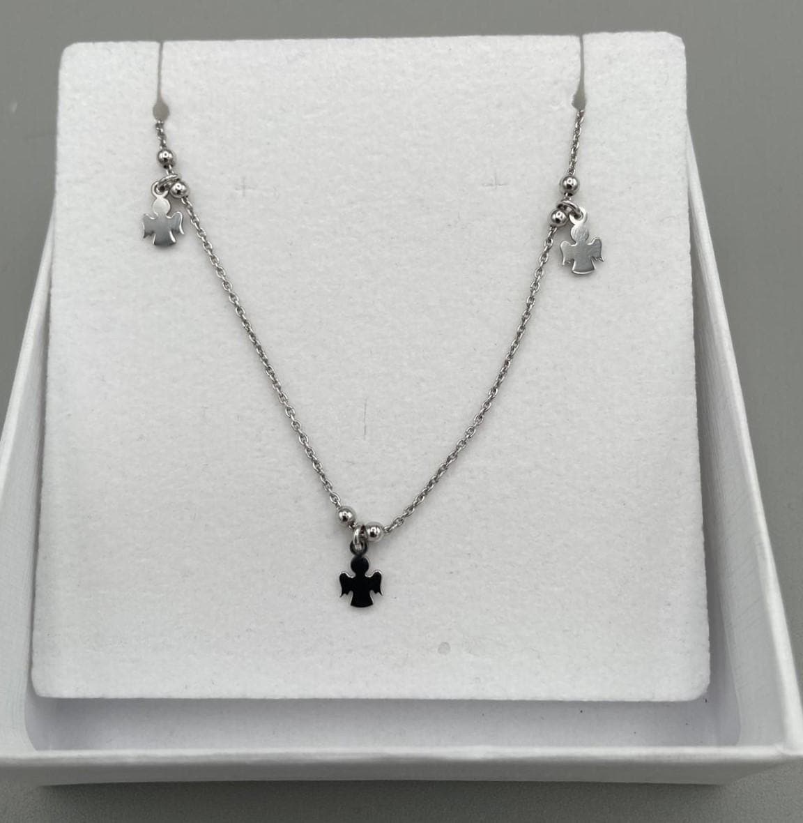 Bracciale in argento con tre angeli