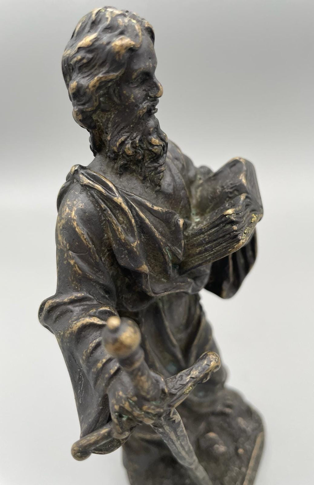 Saint Paul the Apostle Statue with Sword – Lost Wax Burnished Bronze