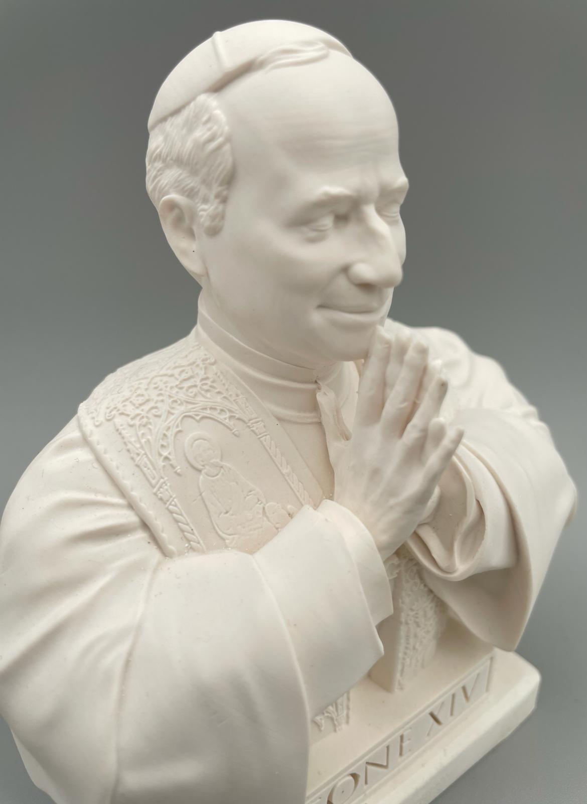 Busto di Leone XIV in polvere di gesso – 14 cm