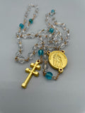 Rosario con Croce Dorata e Medaglia di San Rocco e dei Santi Faustino e Giovita