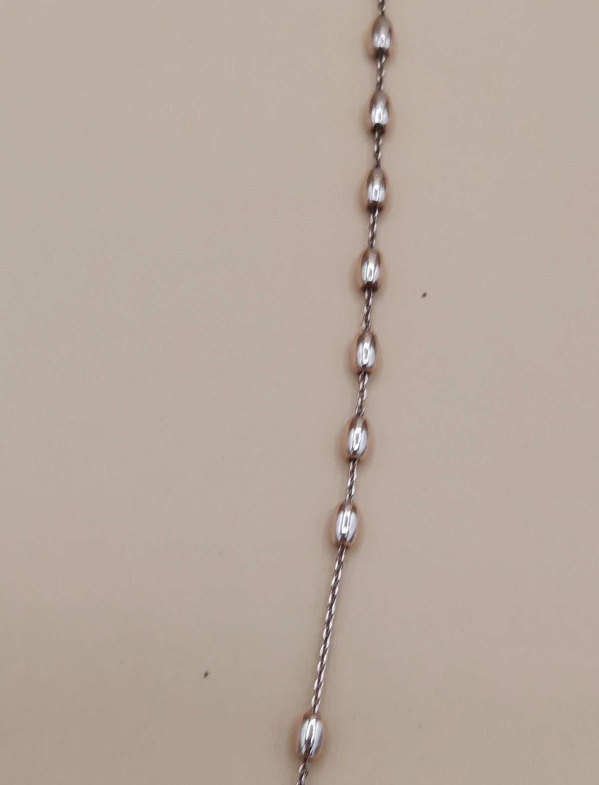 Bracciale Rosario della Madonna Miracolosa in Argento Dorato – 20 cm