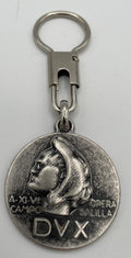 Portachiavi con Medaglia Opera Balilla DVX – V Campo, Metallo Argentato 12 cm
