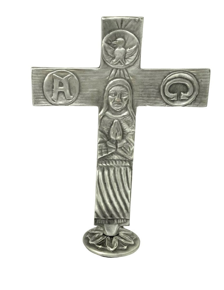 Croce itinerante neocatecumenale da tavolo, argento 10 micron – 150 x 110 mm