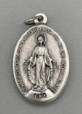 Medaglia Madonna Miracolosa 16 mm in Ottone Argentato – 5018/16OA