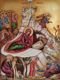 Icona Sacra della Natività di Nostro Signore 18x24 cm – Dipinta a Mano