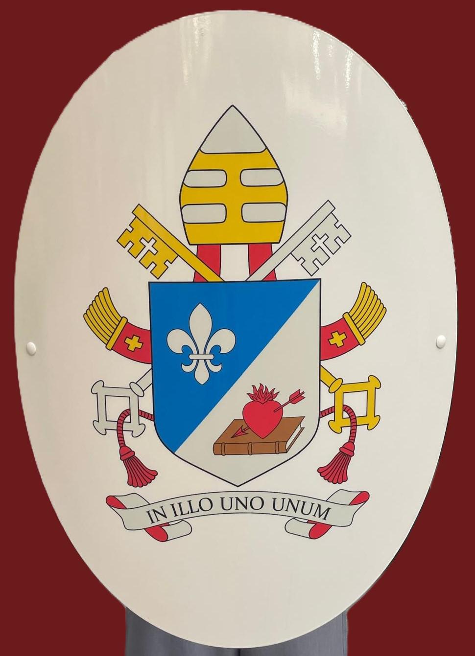 Scudo Papa Leone XIV 65x50 cm – Stemma Papale