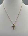 Collana color oro con doppia croce – cod. CAC-003