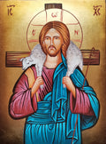 Icona Sacra Gesù Buon Pastore 18x24 cm – Dipinta a Mano