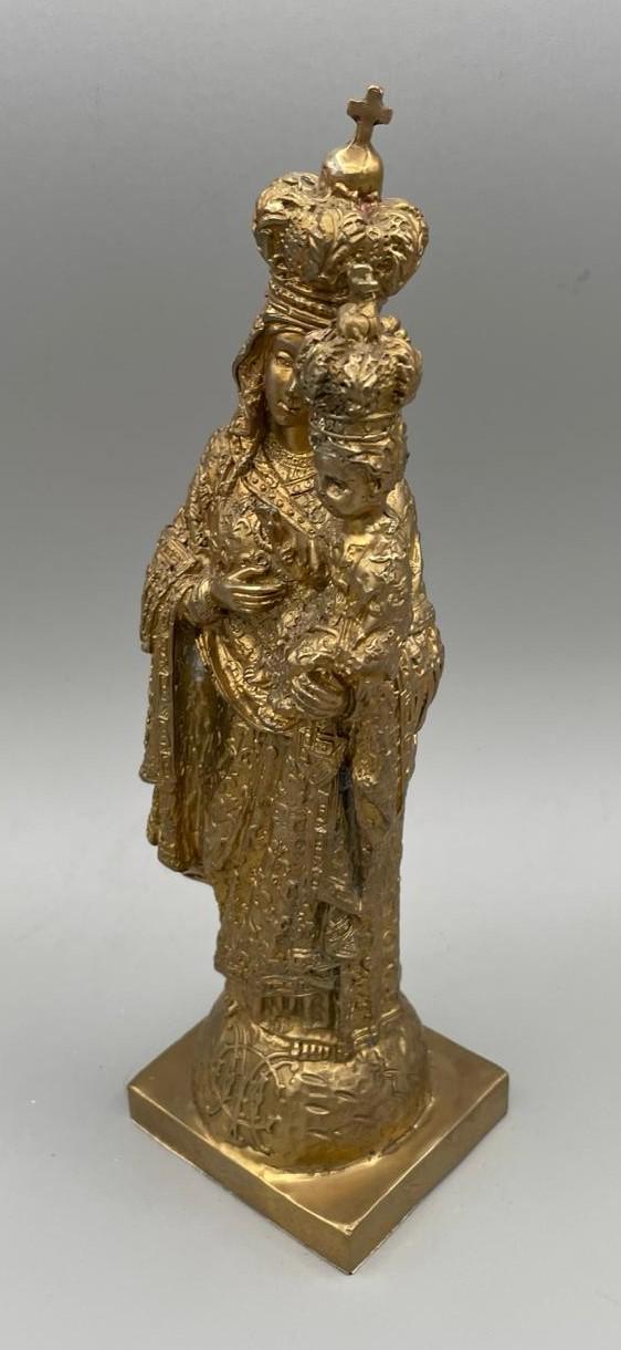 24K Gold-Plated Bronze Our Lady of Consolation Statue – Lost Wax (0717-09)