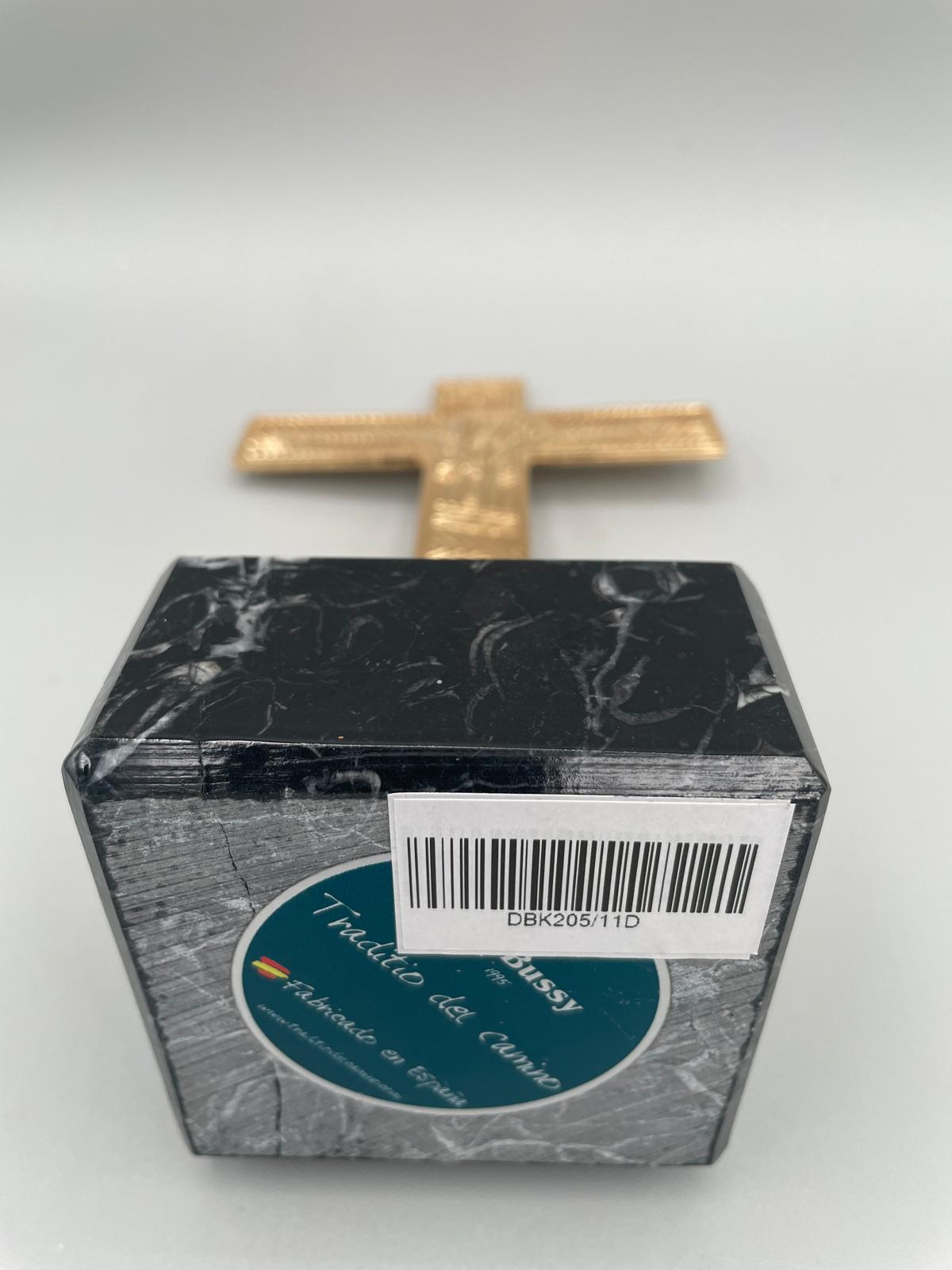 Croce familiare da tavolo in marmo nero e oro – cod. DBK205/11 D