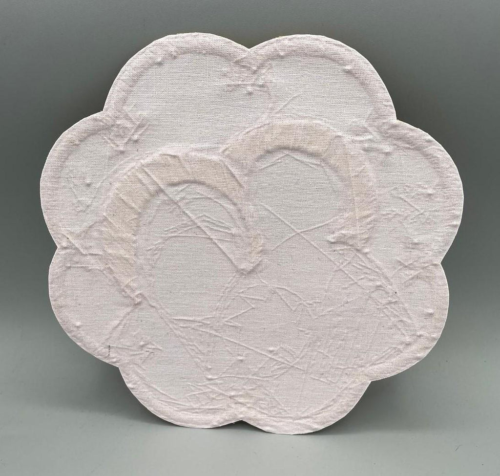 Icona Sacra Famiglia ricamata a mano con filo oro – 22 x 22 cm
