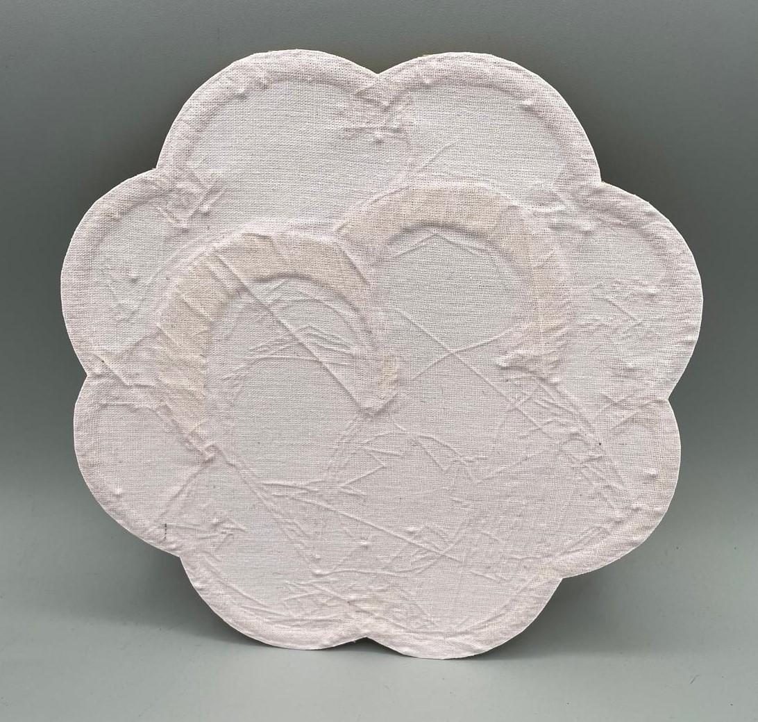 Icona Sacra Famiglia ricamata a mano con filo oro – 22 x 22 cm