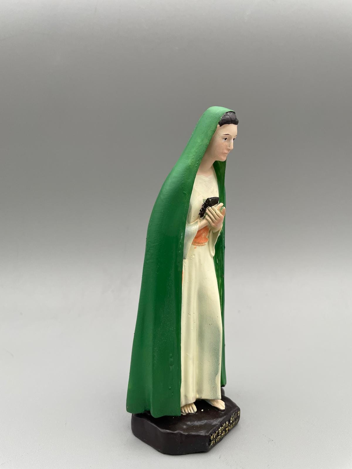 Statue Madonna der Offenbarung in Tre Fontane – handbemalt, H 15 cm