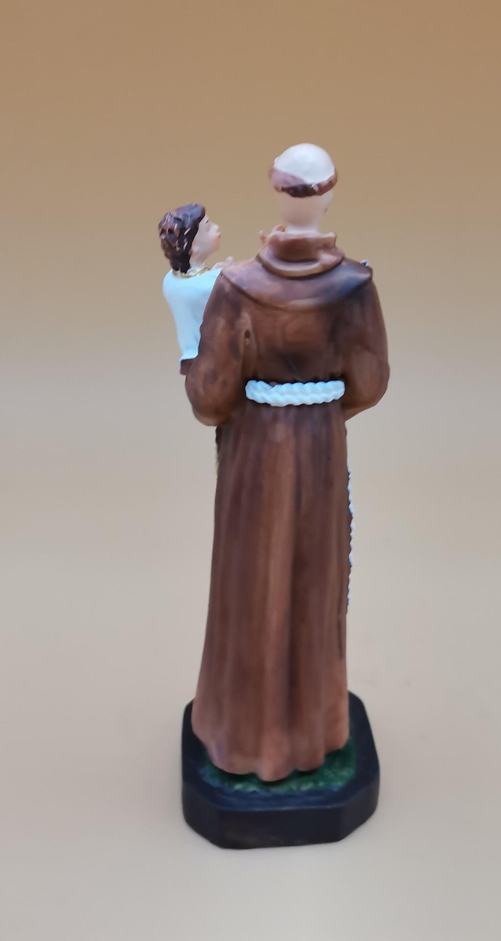 Statue de Saint Antoine de Padoue peinte à la main – 13 cm