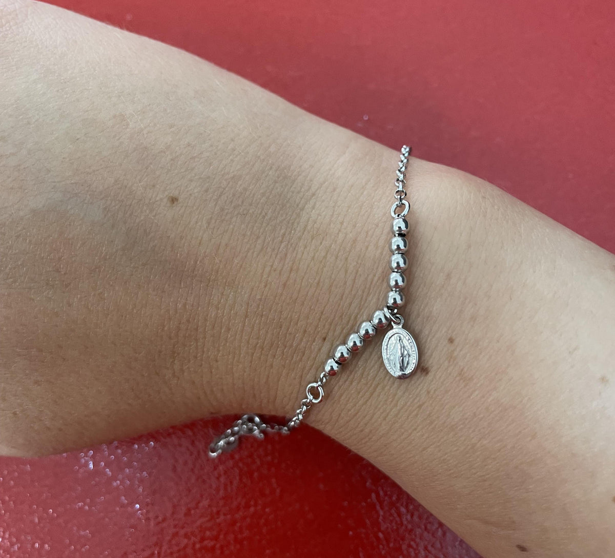 Bracciale in argento 925 con Medaglia Miracolosa