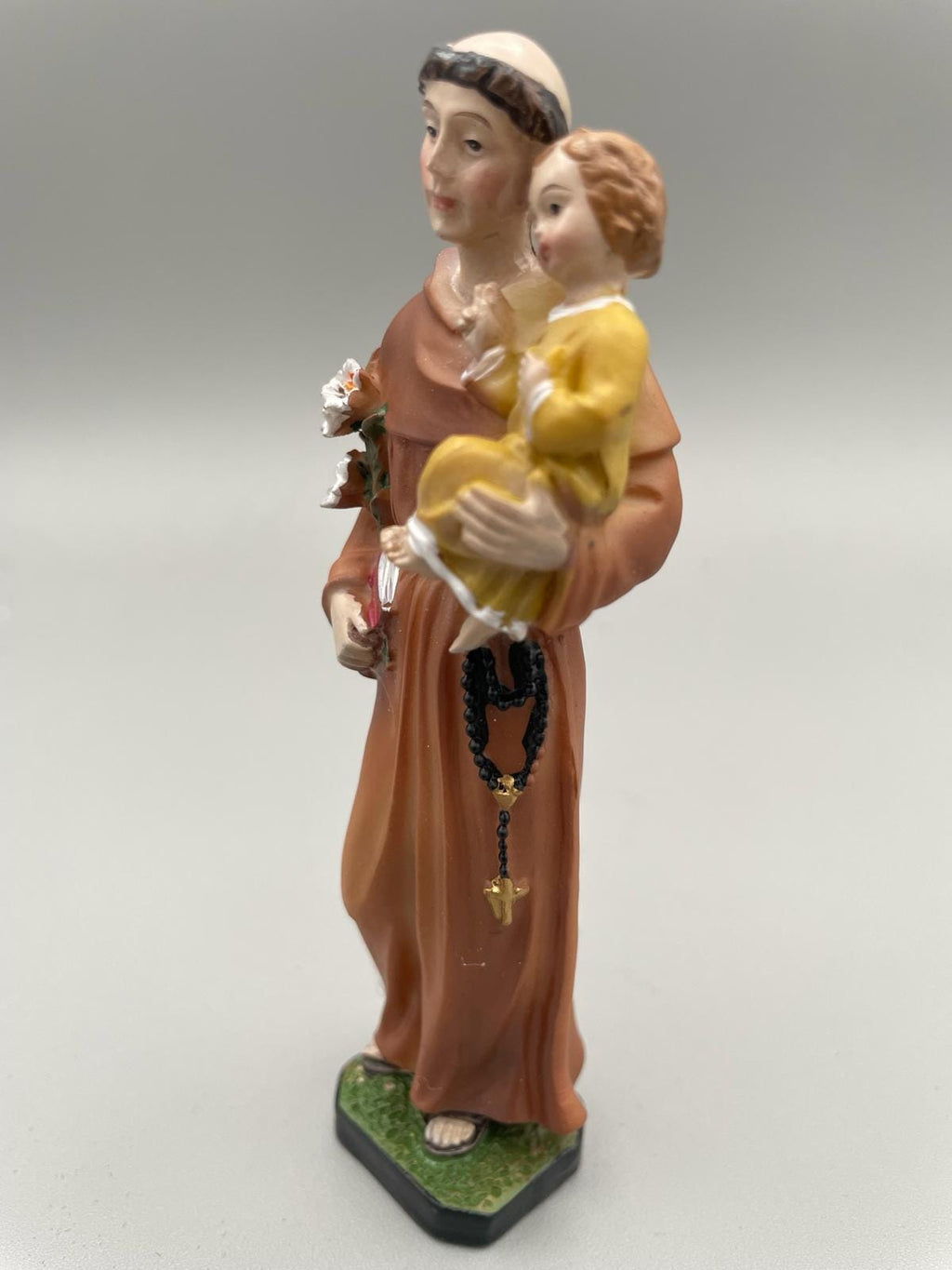 聖アントニオ・パドヴァと幼子イエスの樹脂製像 – 12cm