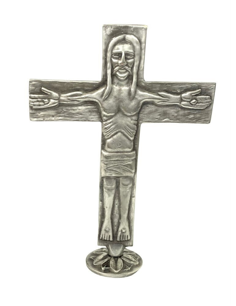 Croce itinerante neocatecumenale da tavolo, argento 10 micron – 150 x 110 mm