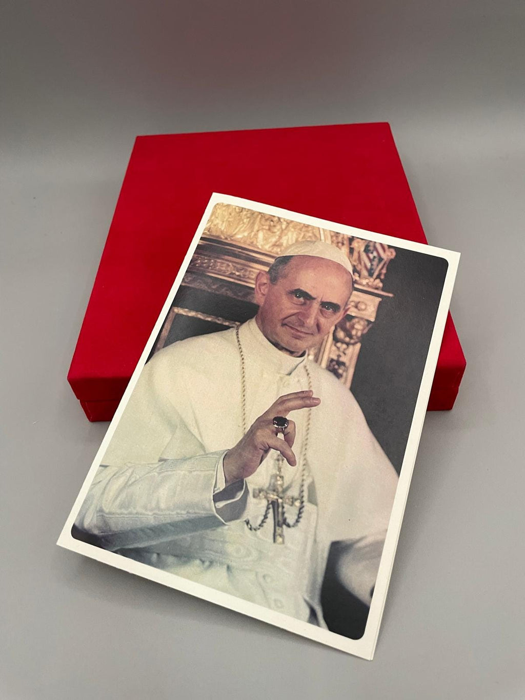 Gedenktafel Papst Paul VI. – Heiligsprechung 2018, goldene Plakette