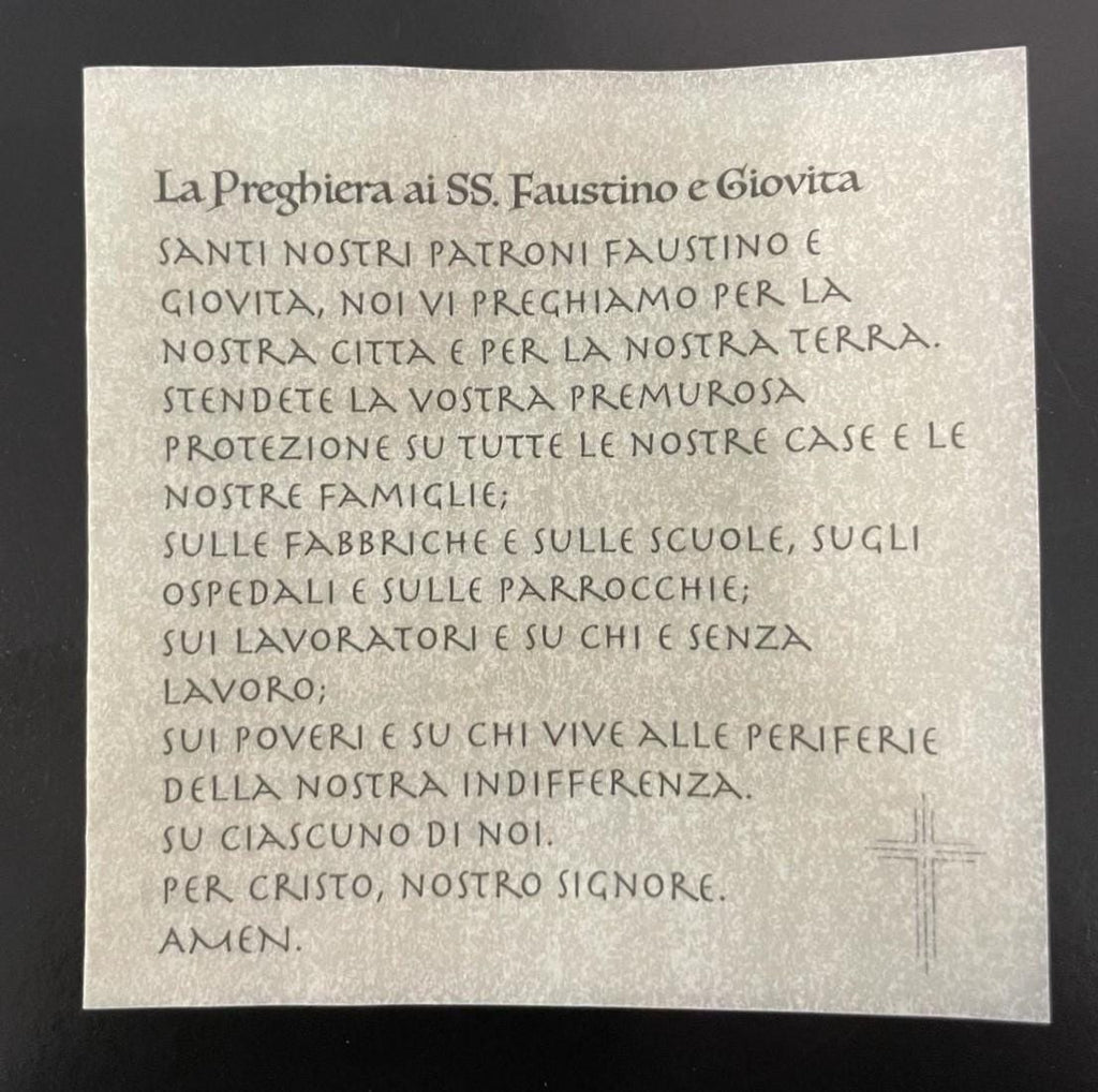 Rosario con Perle Nere – Santi Faustino e Giovita e Preghiera di San Rocco