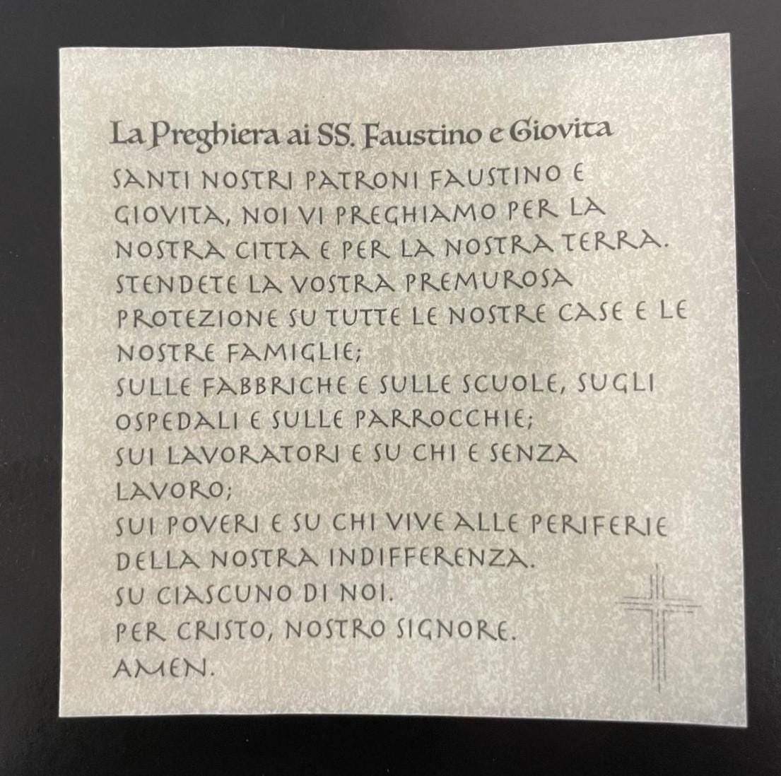 Rosario con Perle Nere – Santi Faustino e Giovita e Preghiera di San Rocco