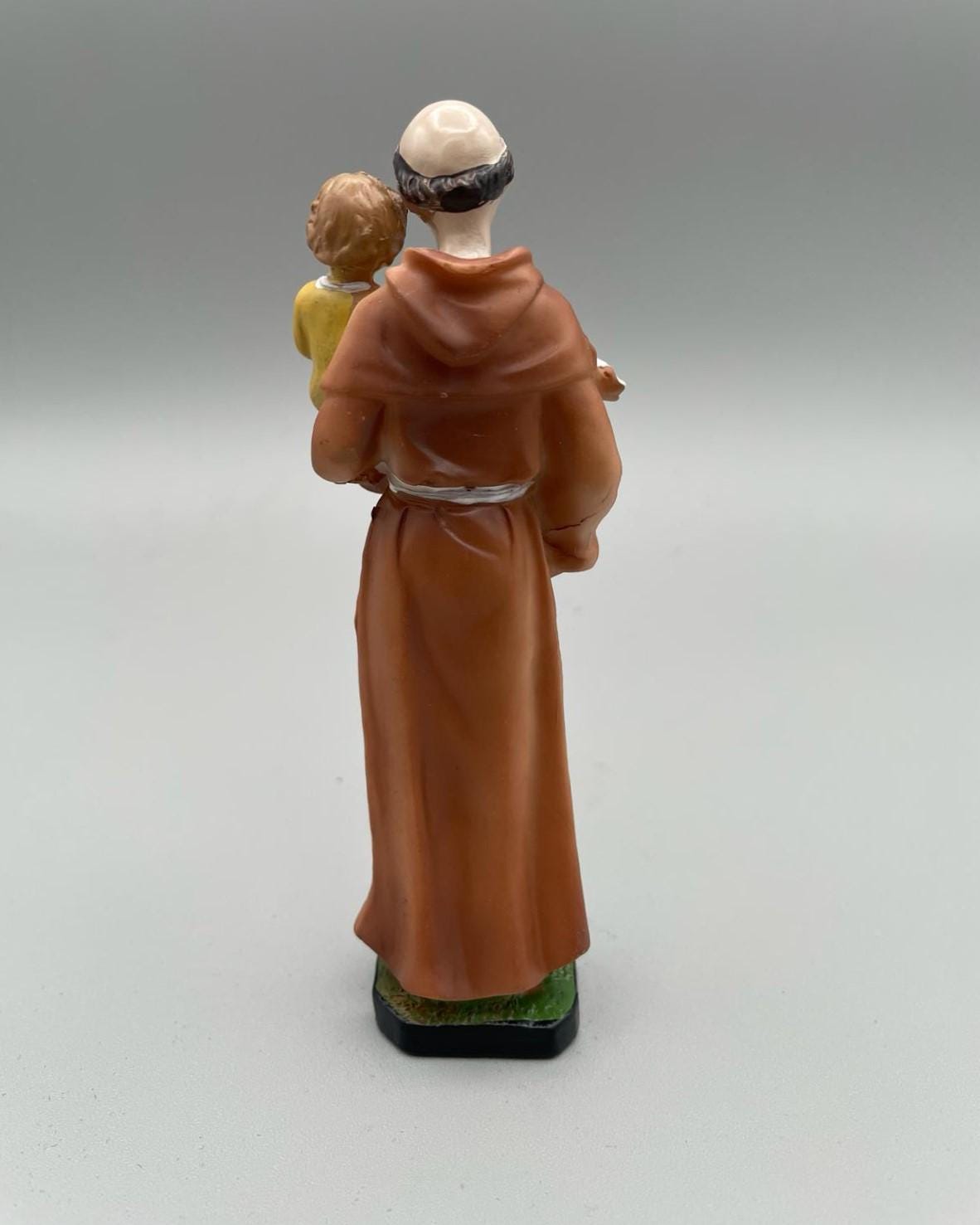 聖アントニオ・パドヴァと幼子イエスの樹脂製像 – 12cm