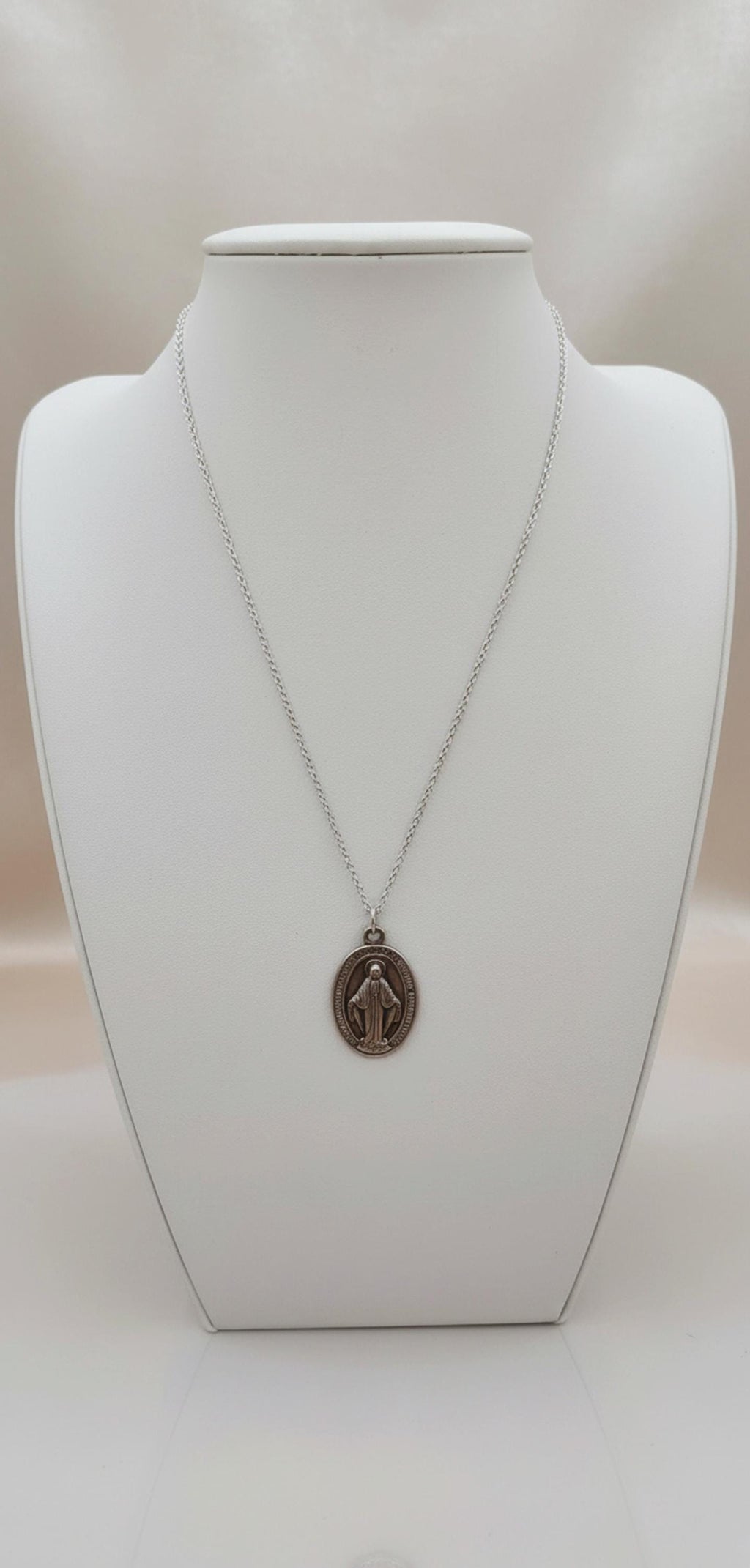 Catenina in argento 925 con Medaglia Miracolosa – 45 cm