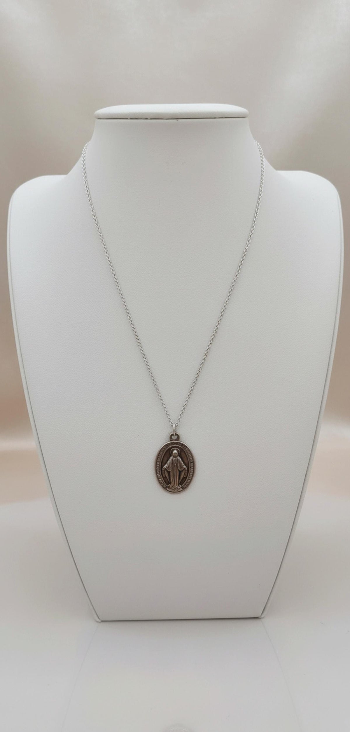 Catenina in argento 925 con Medaglia Miracolosa – 45 cm