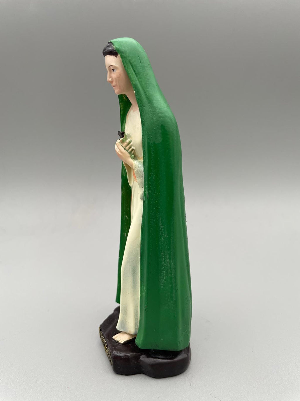 Statue Madonna der Offenbarung in Tre Fontane – handbemalt, H 15 cm