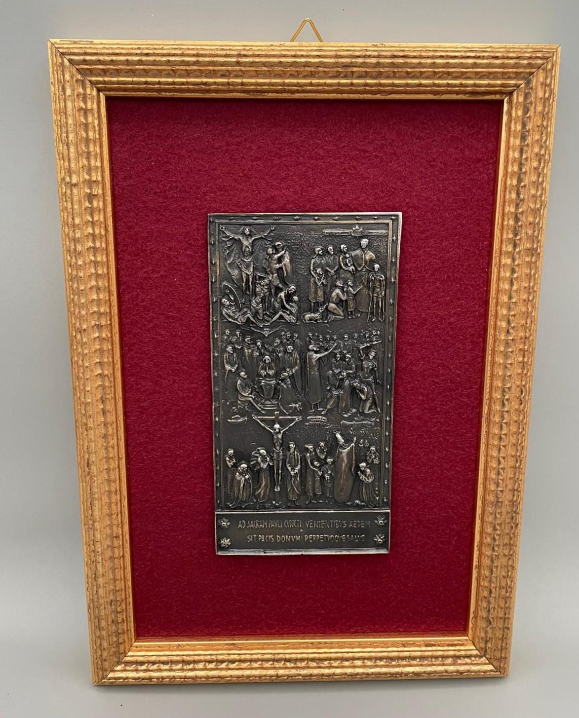 Relief-Plakette Heilige Pforte Basilika Sankt Paul (0667 C)