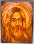 Handgemalte orthodoxe Ikone des Antlitzes Christi – Gaspar Gabriela
