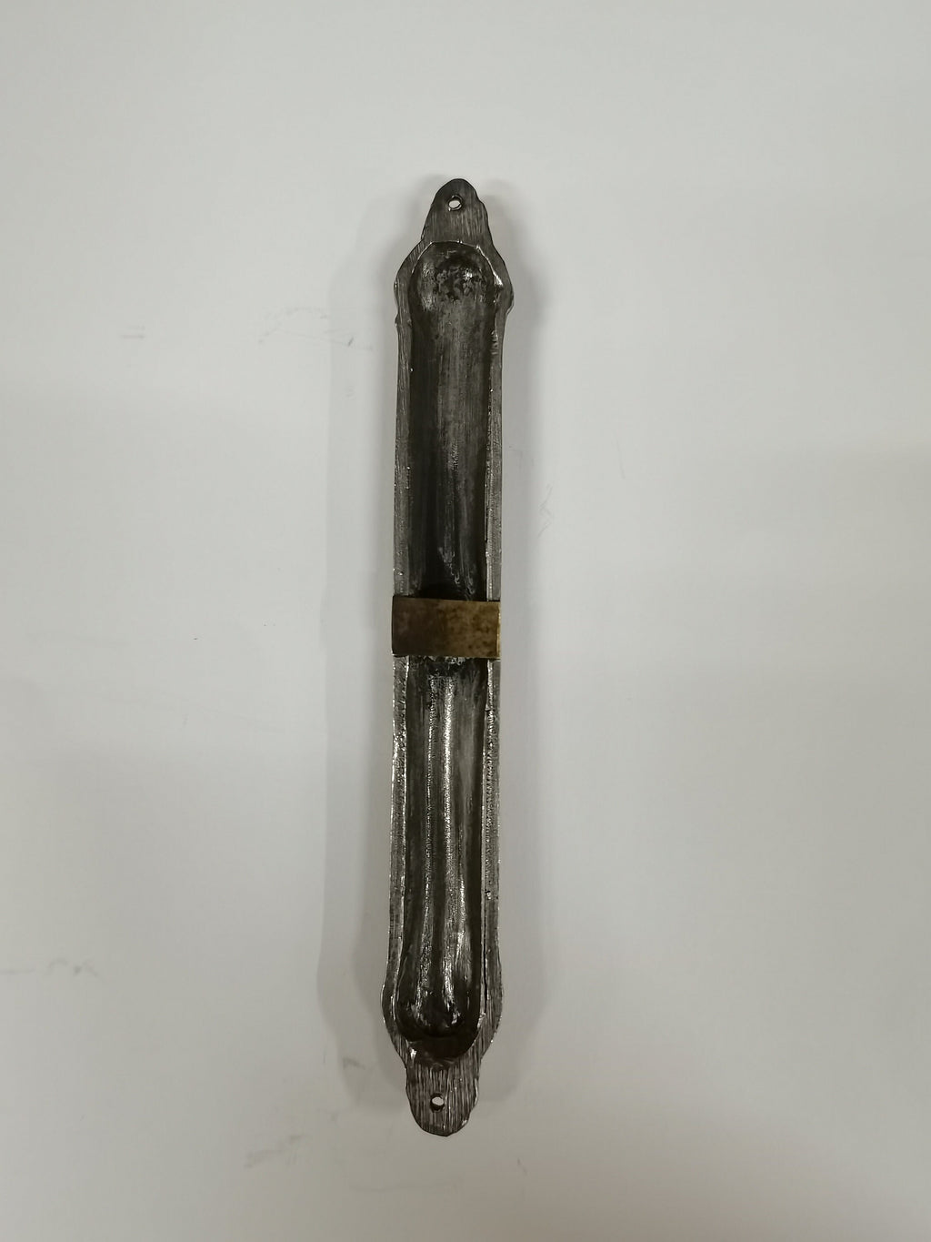 Mezuzah Tonda in Metallo Filigranato Brunito 12 cm