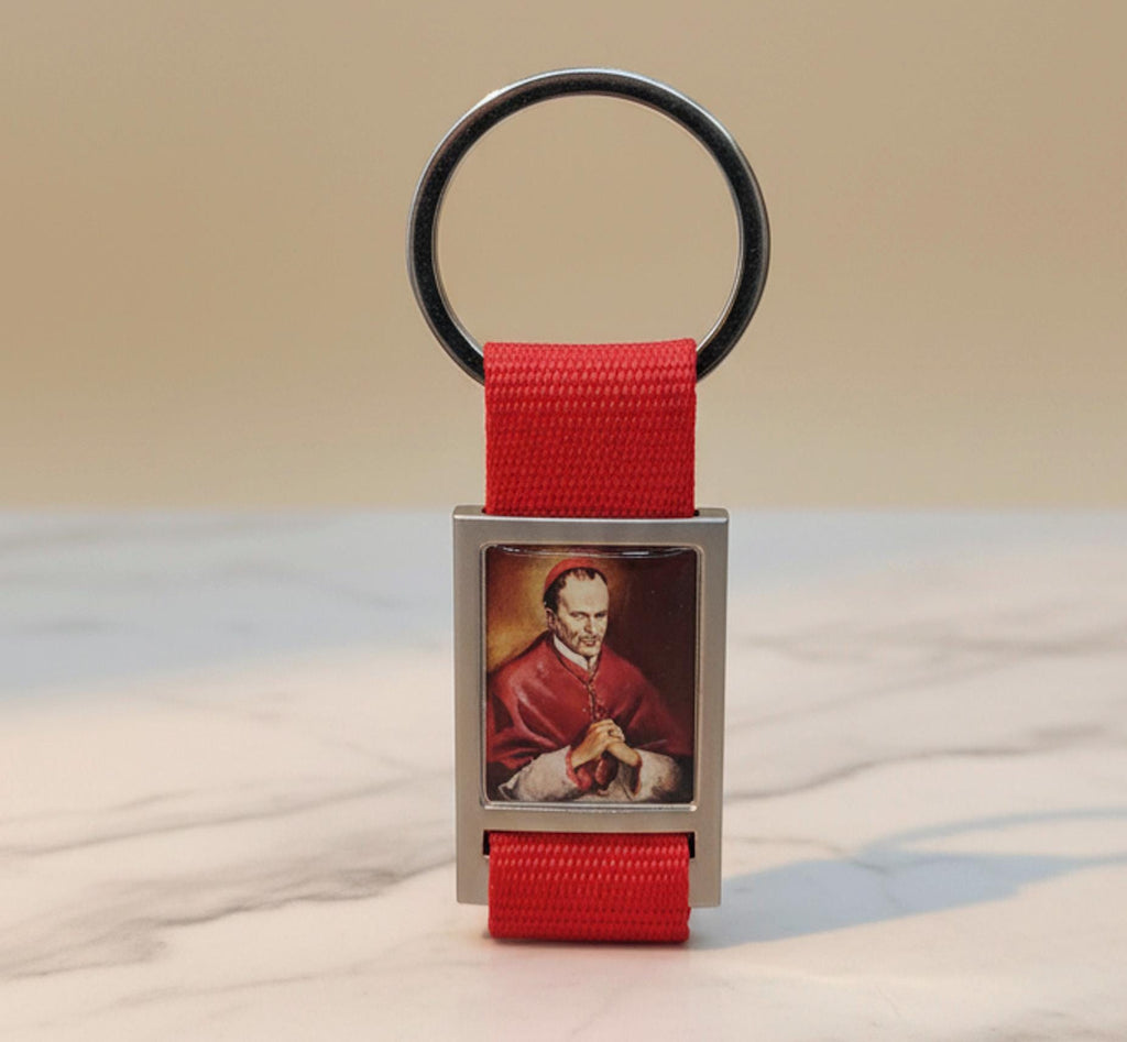 Schlüsselanhänger San Carlo Borromeo aus Edelstahl