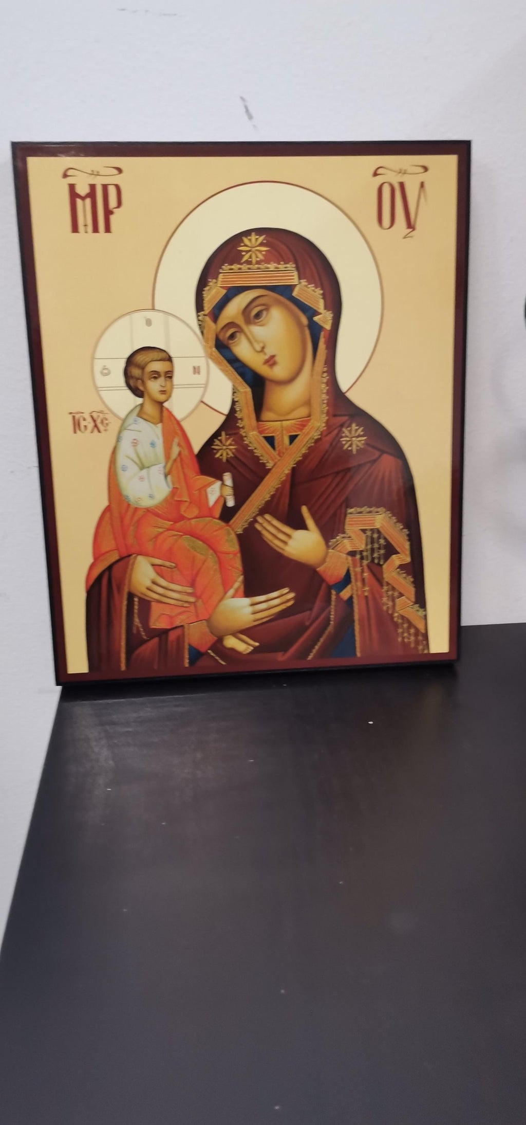 Ikone der Madonna mit den drei Händen 22,5x18,5 cm