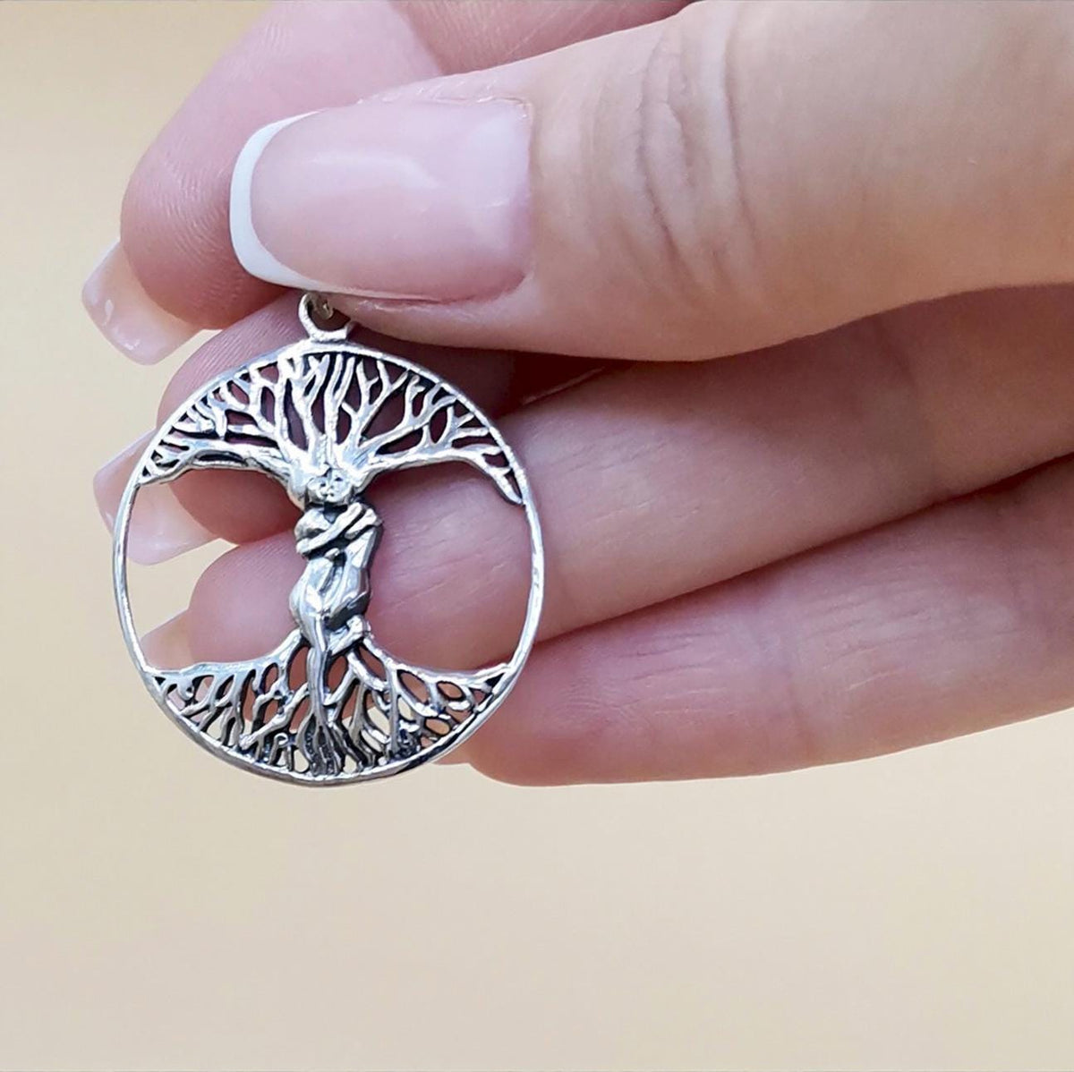Collana Albero della Vita con Coppia – Ciondolo in Argento 925