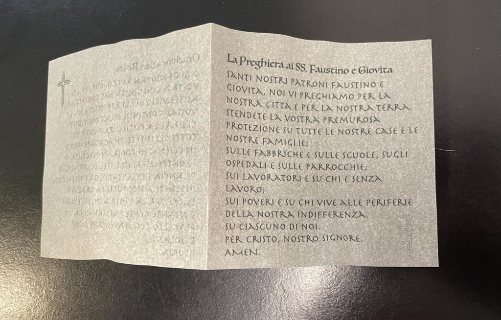 Rosario con Perle Nere – Santi Faustino e Giovita e Preghiera di San Rocco
