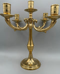 Candelabro Bologna a 5 bracci color oro – cod. 14144