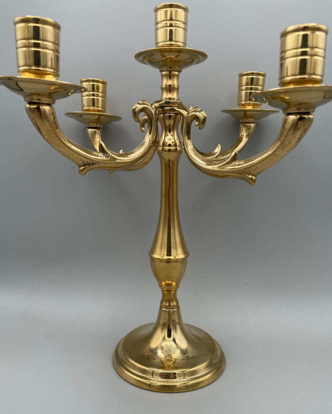 Candelabro Bologna a 5 bracci color oro – cod. 14144