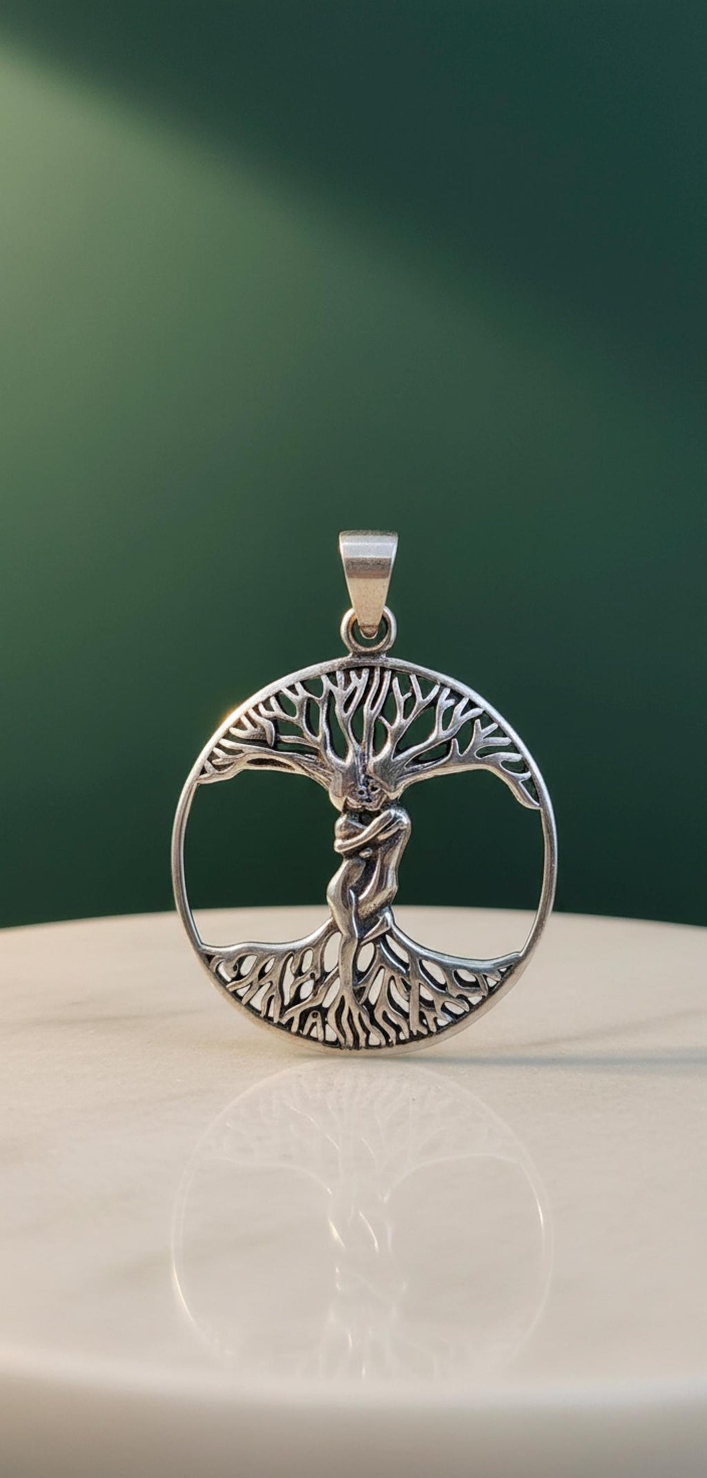 Collana Albero della Vita con Coppia – Ciondolo in Argento 925