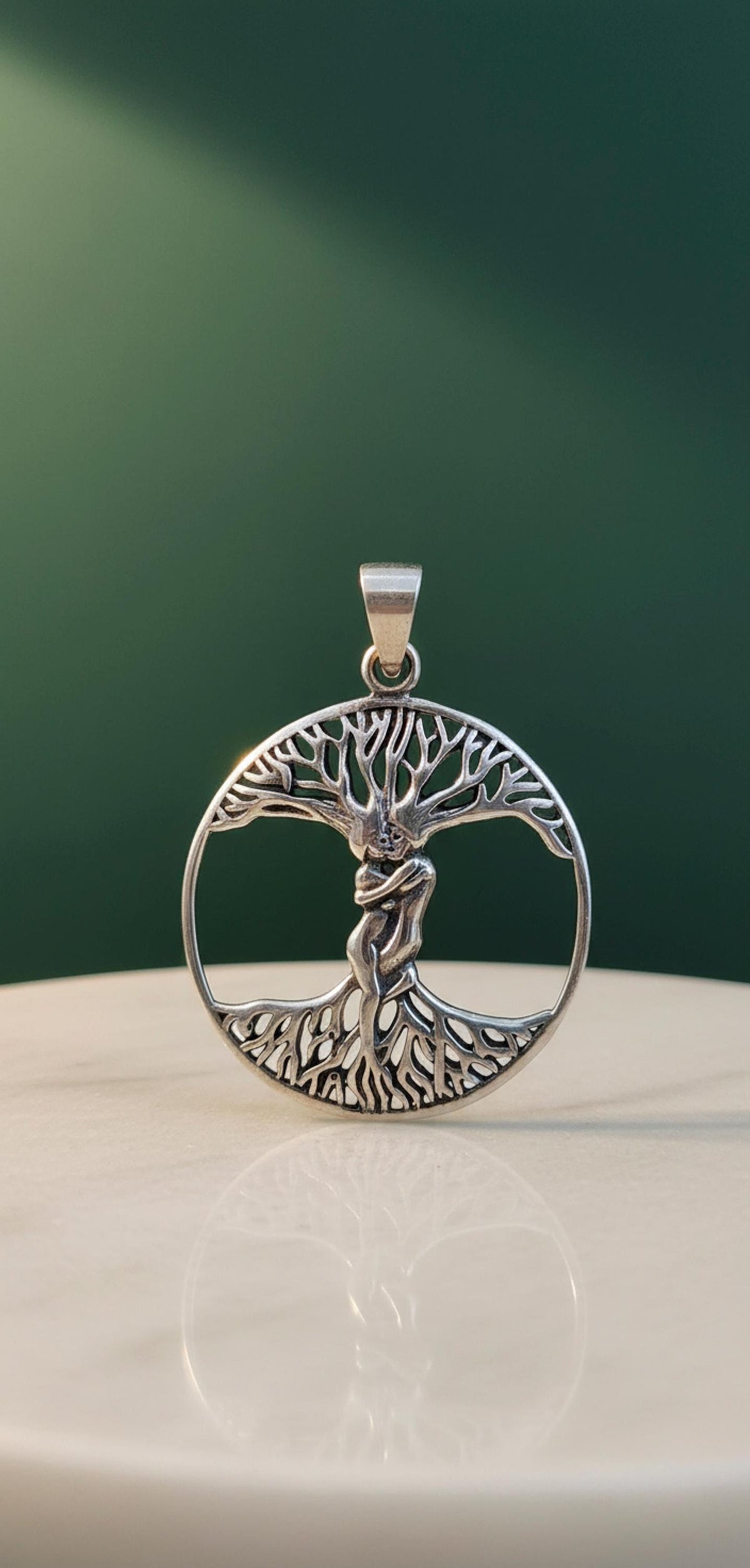 Collana Albero della Vita con Coppia – Ciondolo in Argento 925