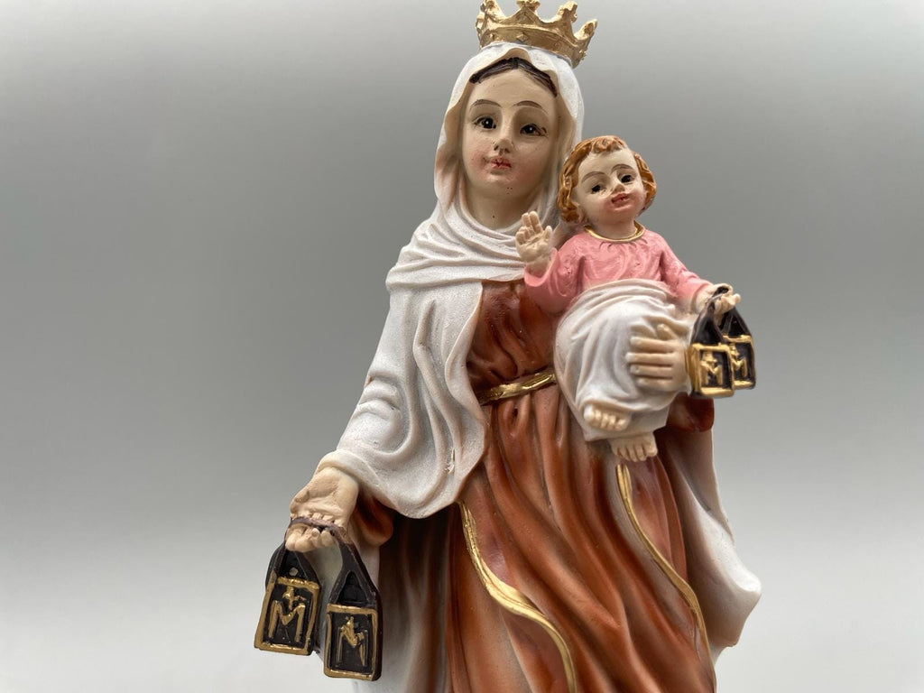 Statue de la Vierge du Carmel avec l'Enfant Jésus – 14,5 cm