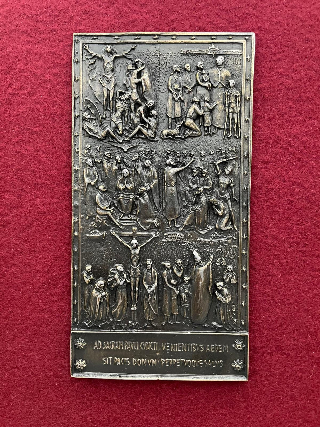 Relief-Plakette Heilige Pforte Basilika Sankt Paul (0667 C)